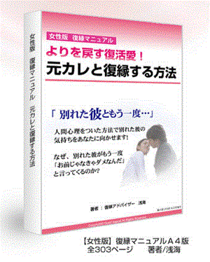 女性版 復縁マニュアル 元カレと復縁する方法 浅海 | www.innoveering.net